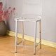 preview thumbnail 2 of 8, Pure Decor Clear Acrylic Counter Stool- Set of 2
