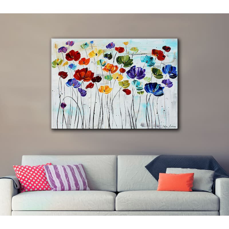 ArtWall Jolina Anthony Lilies Gallery Wrapped Canvas