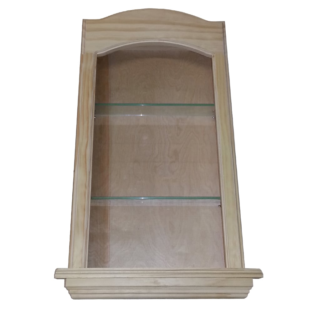 Curve Top 24 inch Solid Pine In the wall Cove Niche