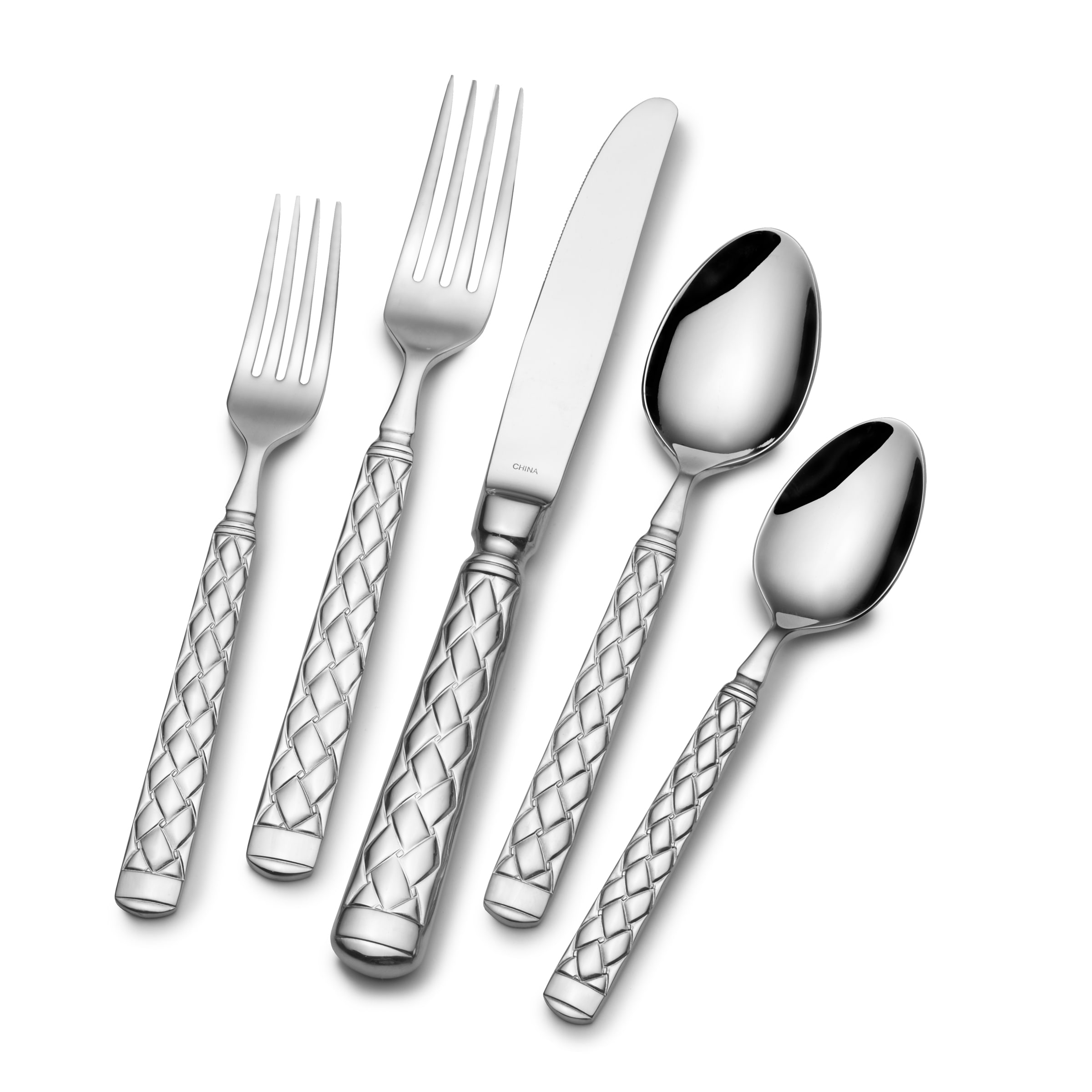 Hollister Museum Quilt 18/10 Stainless Steel 20 piece Flatware Set