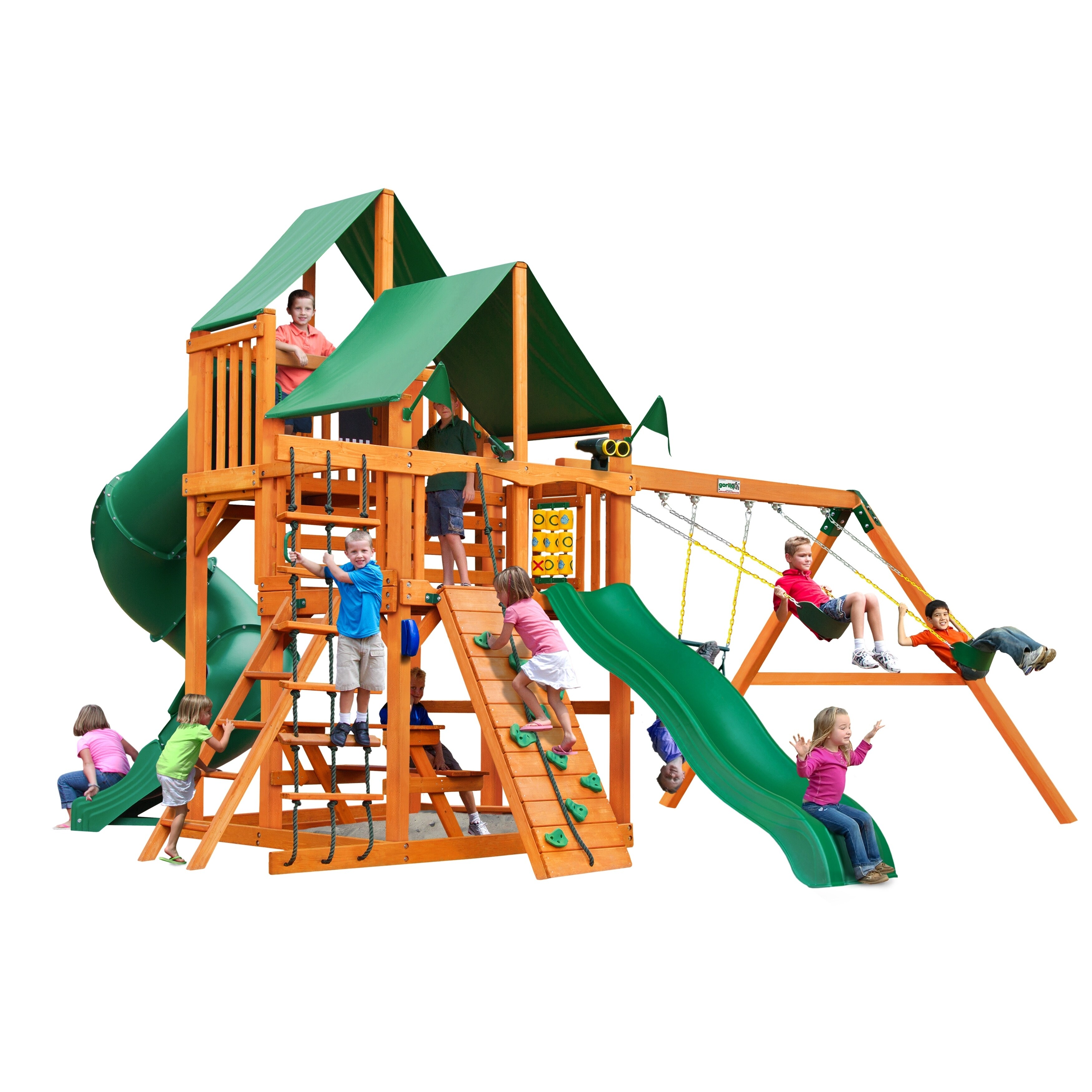 playset with two slides
