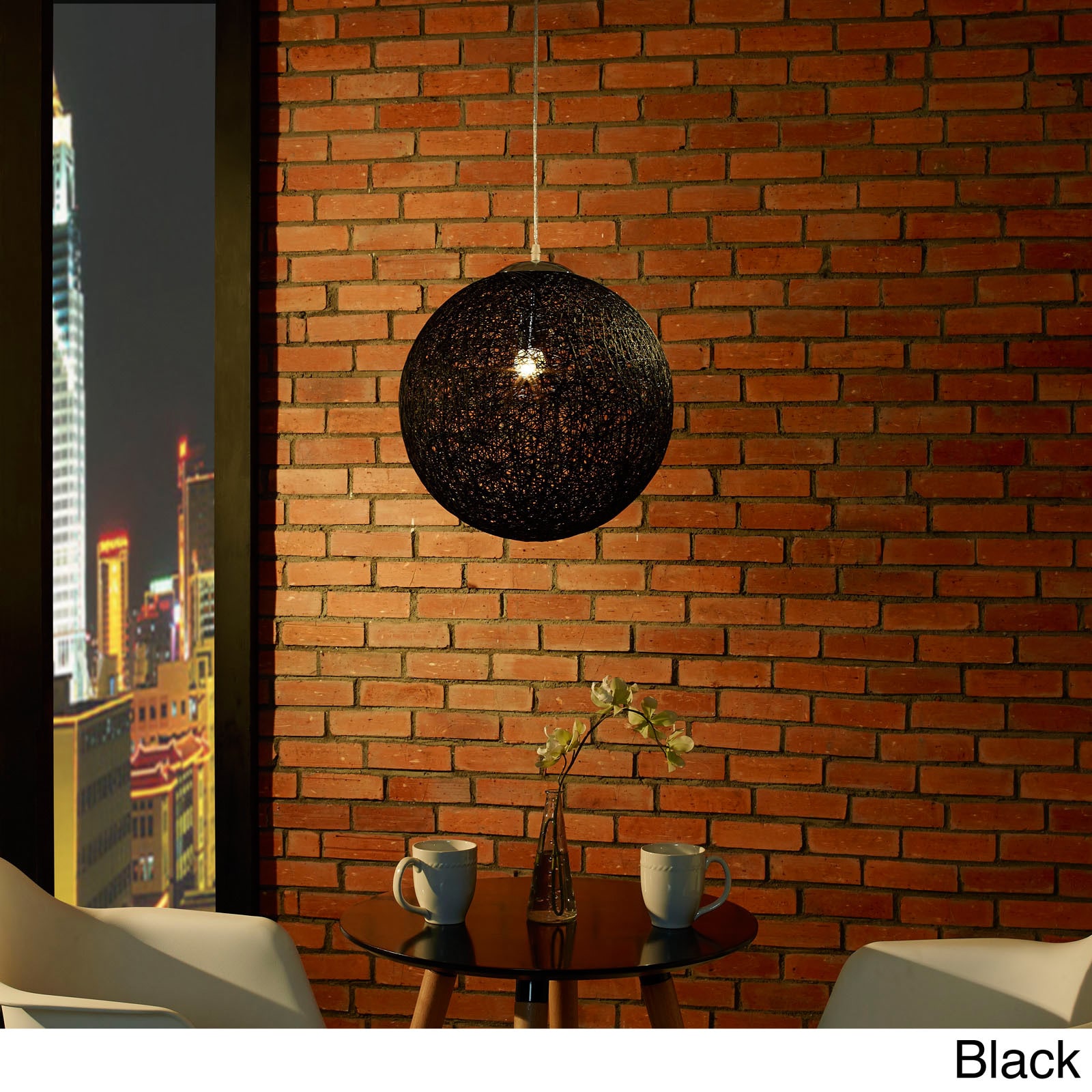 Modern Spool 1 light Pendant Light