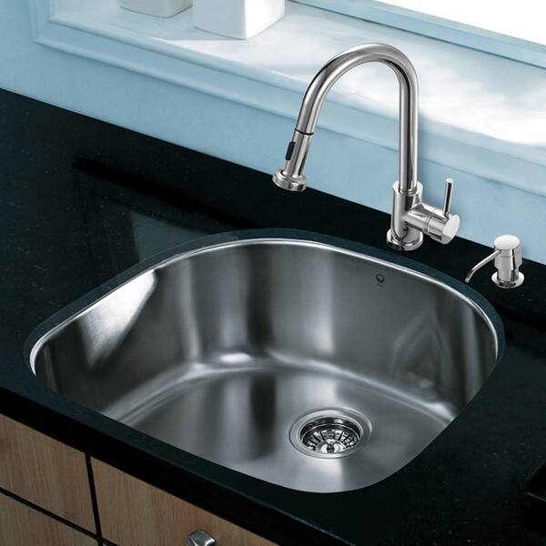 Shop Vigo All In One 24 Inch Stainless Steel Undermount Kitchen