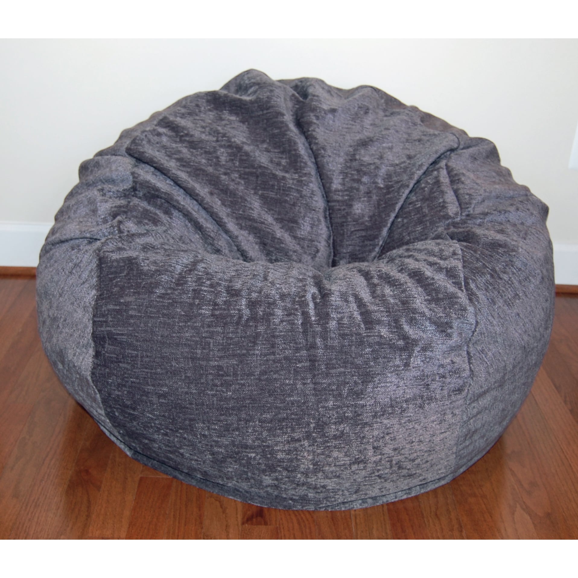 Ahh Large Products Chenille Stripe Coastal Washable Bean Bag Chair 