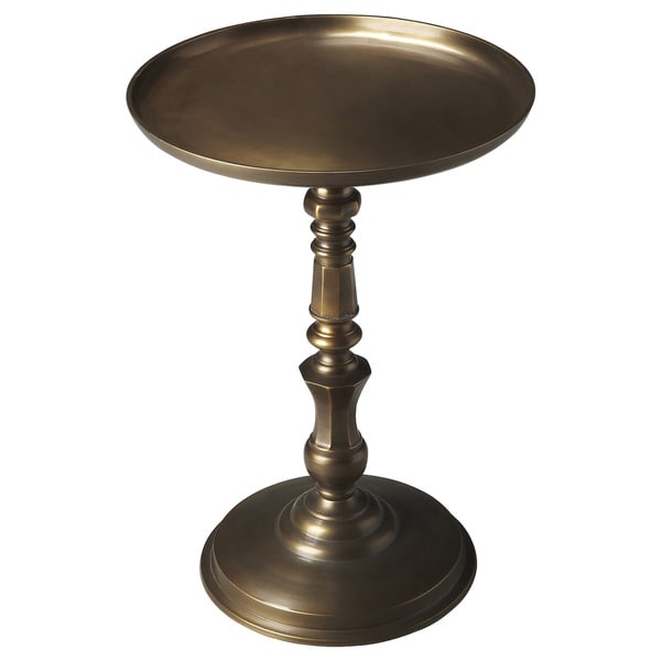 Shop Butler Transitional Round Accent Table - Bronze - Free Shipping ...