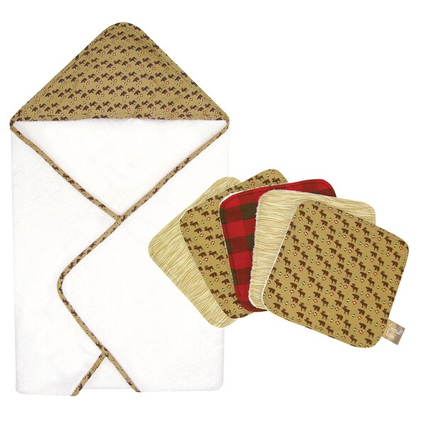 Shop Trend Lab Northwood's Hooded Towel and Wash Cloth 6piece Set