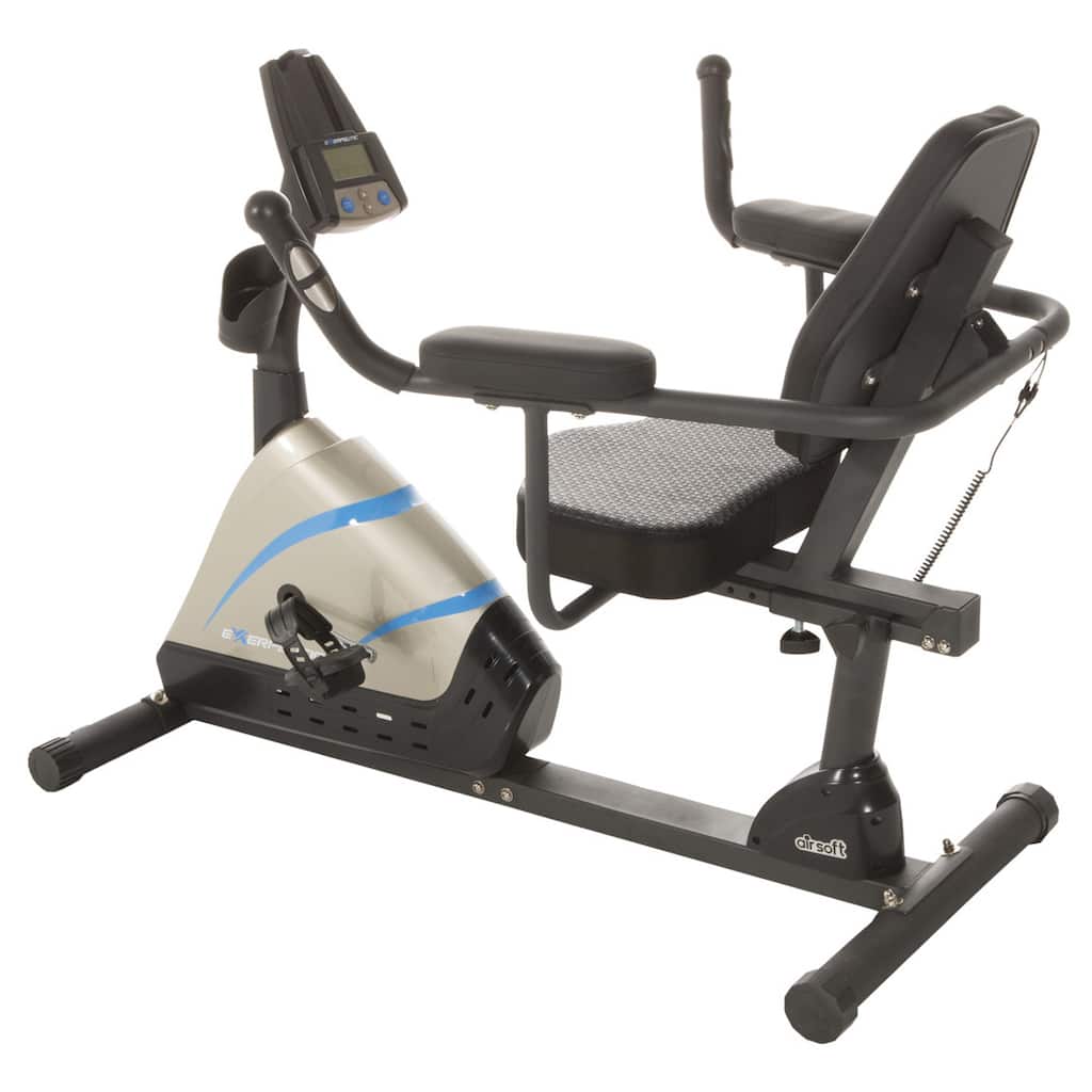 Exerpeutic 2000 High Capacity Programmable Magnetic Recumbent Bike - Black