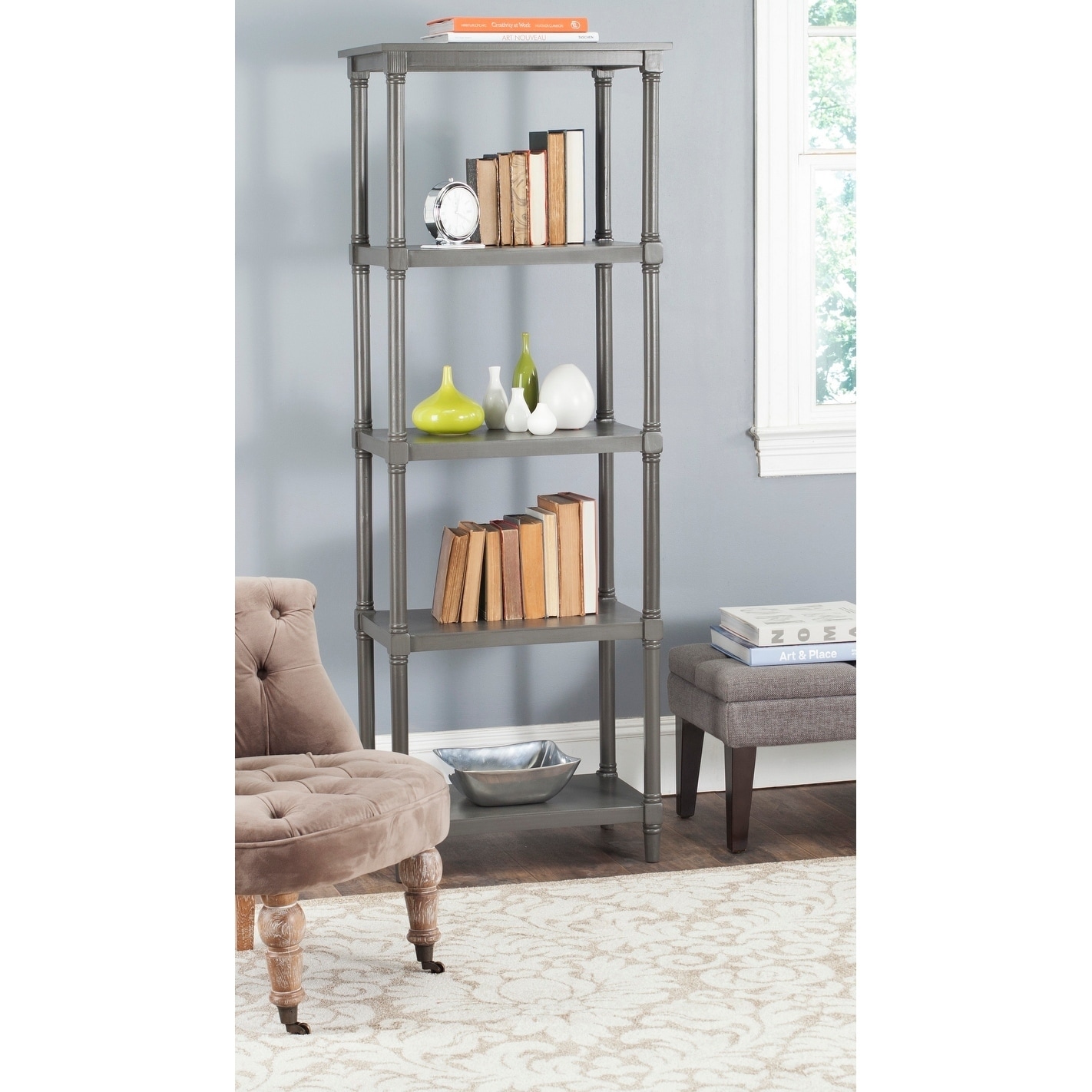 Safavieh Odessa Grey Bookcase