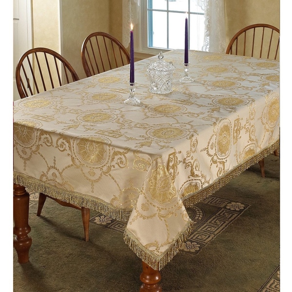 Prestige Damask Design Tablecloth - 16172394 - Overstock.com Shopping ...