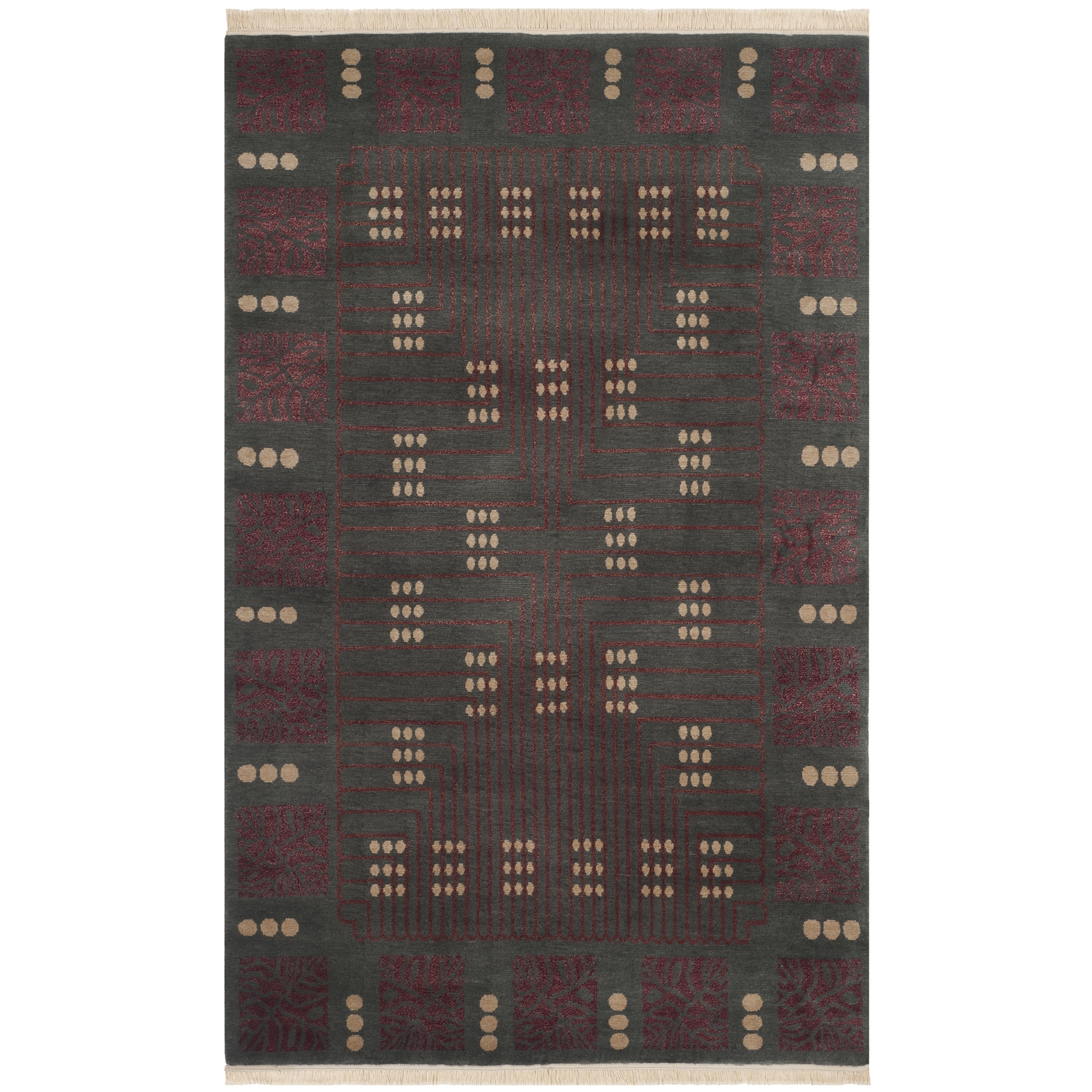 Safavieh Hand knotted Nepalese Multi Wool Rug (4 X 6)