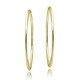 preview thumbnail 9 of 10, Mondevio Sterling Silver 50mm Large High Polished Round Hoop Earrings