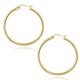 preview thumbnail 6 of 10, Mondevio Sterling Silver High Polished Round Hoop Earrings