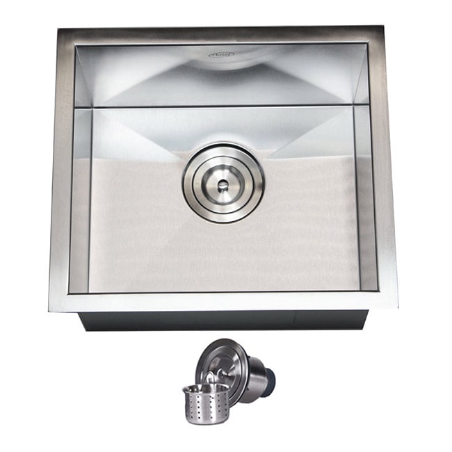 Stainless Steel Single Bowl Undermount Bar Sink With Strainer