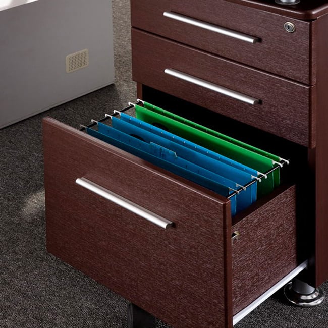 Modern Design Office Locking File Cabinet Computer Desk