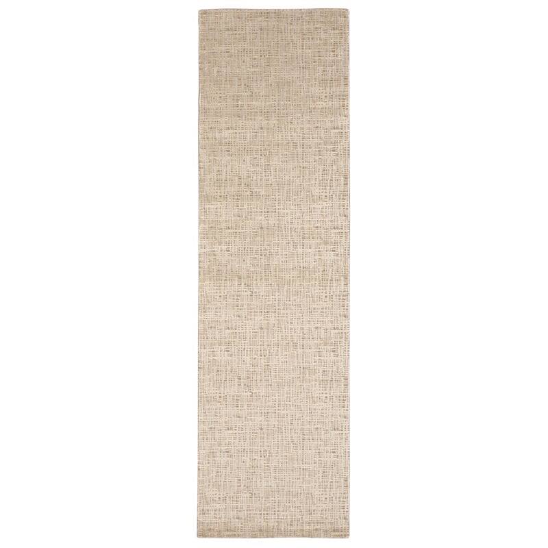Nourison Starlight Area Rug - 2'3" x 8' Runner - Beige - Runner/Rectangle