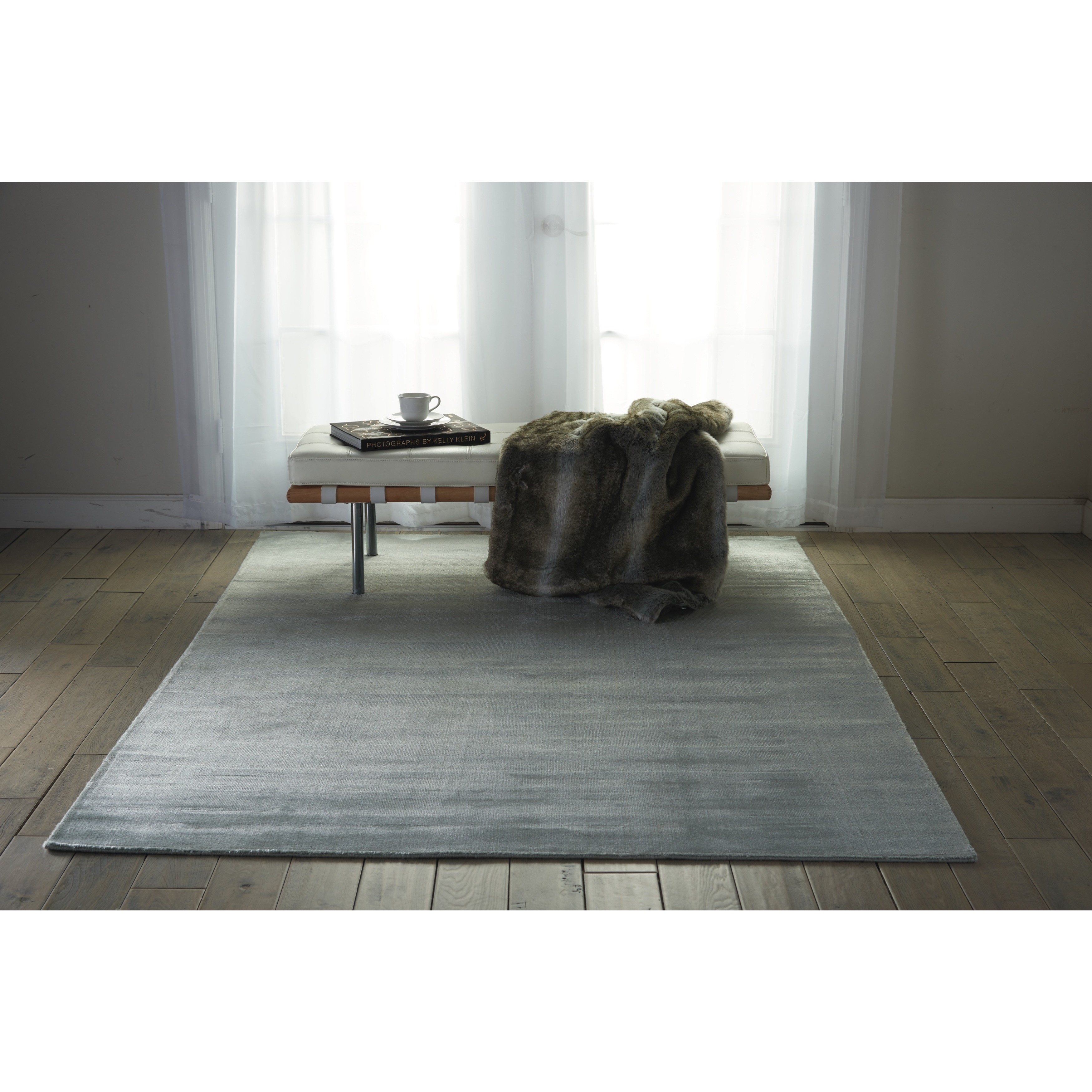 Nourison Starlight Pewter Rug (76 X 106)