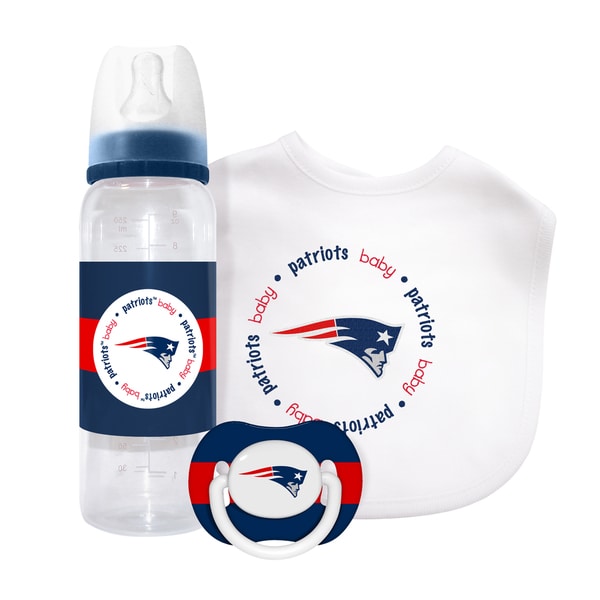 NFL New England Patriots 3-piece Baby Gift Set