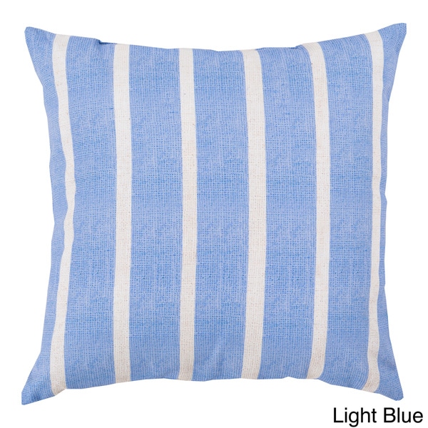 Thin Stripes Outdoor Safe Decorative Throw Pillow On Sale Bed