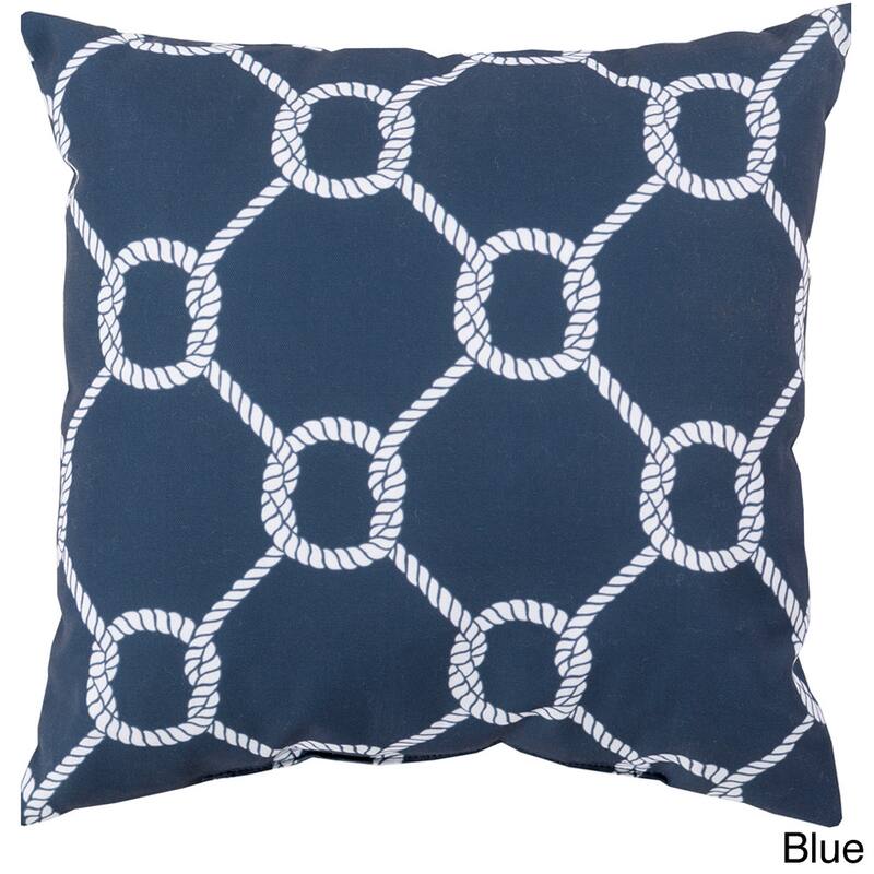 Sailors Circle Knot Indoor/Outdoor Decorative Throw Pillow - Navy - 26 x 26
