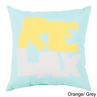Relax Beach Indoor/Outdoor Decorative Throw Pillow