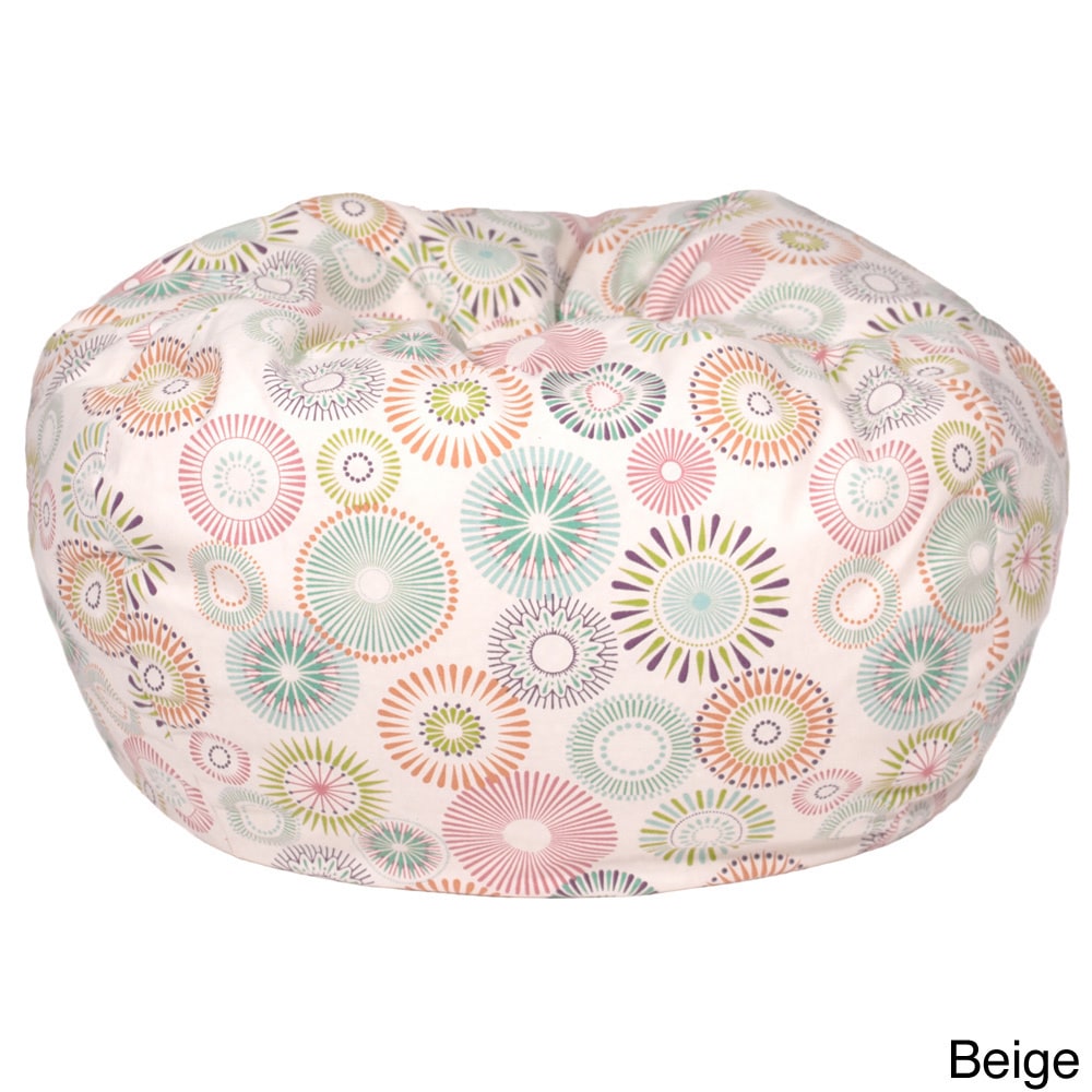 Starburst Pinwheel Pattern Extra Large Cotton Bean Bag Chair