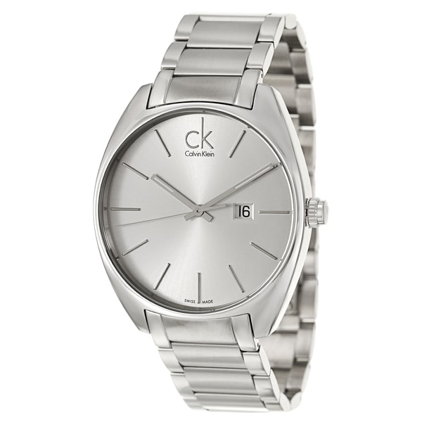 Shop Calvin Klein Men's 'Exchange' Stainless Steel Swiss Quartz Watch ...
