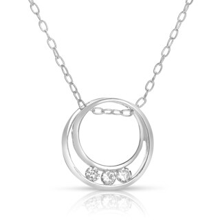 Collette Z Sterling Silver Cubic Zirconia Round Necklace - 16183392 ...