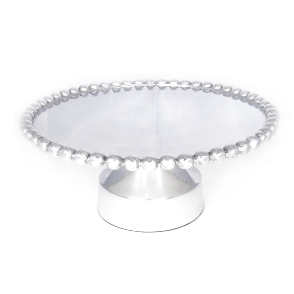 Shop Handcrafted Aluminum Beaded Cake Stand (India) Free Shipping