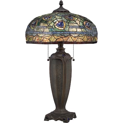 Gracewood Hollow Ujko Tiffany-style Lynch Desk Lamp