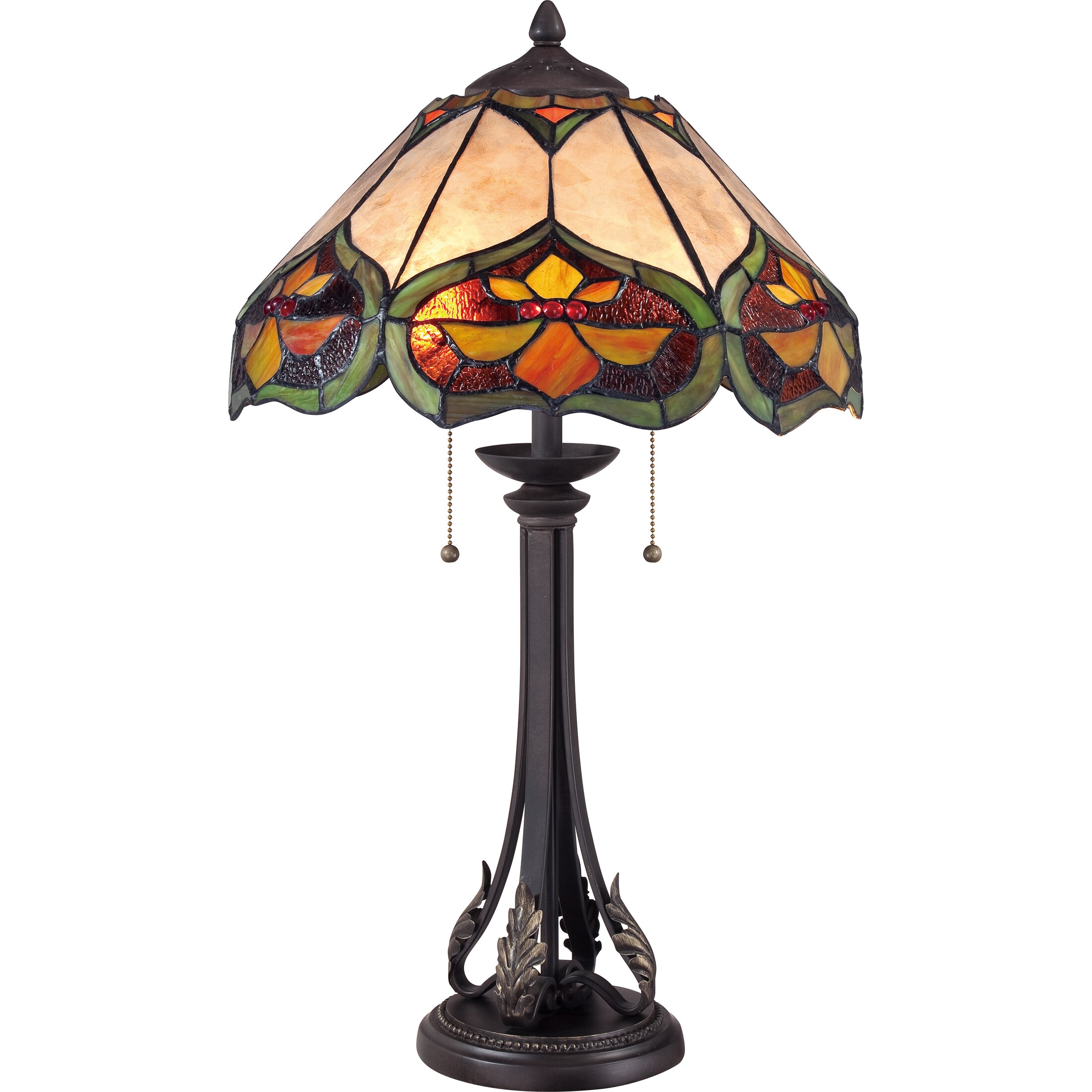 Tiffany Monarch With Imperial Bronze Finish Table Lamp