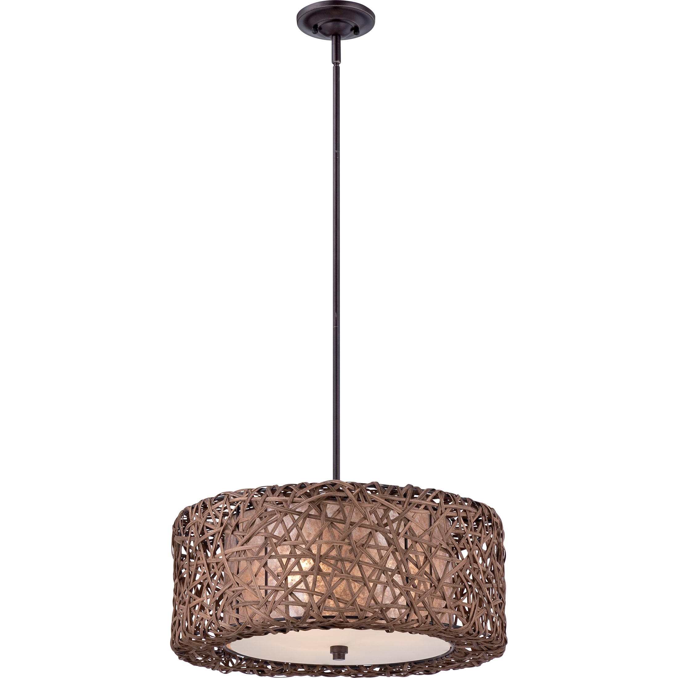 Ruckman With Palladian Bronze Finish 3 light Pendant