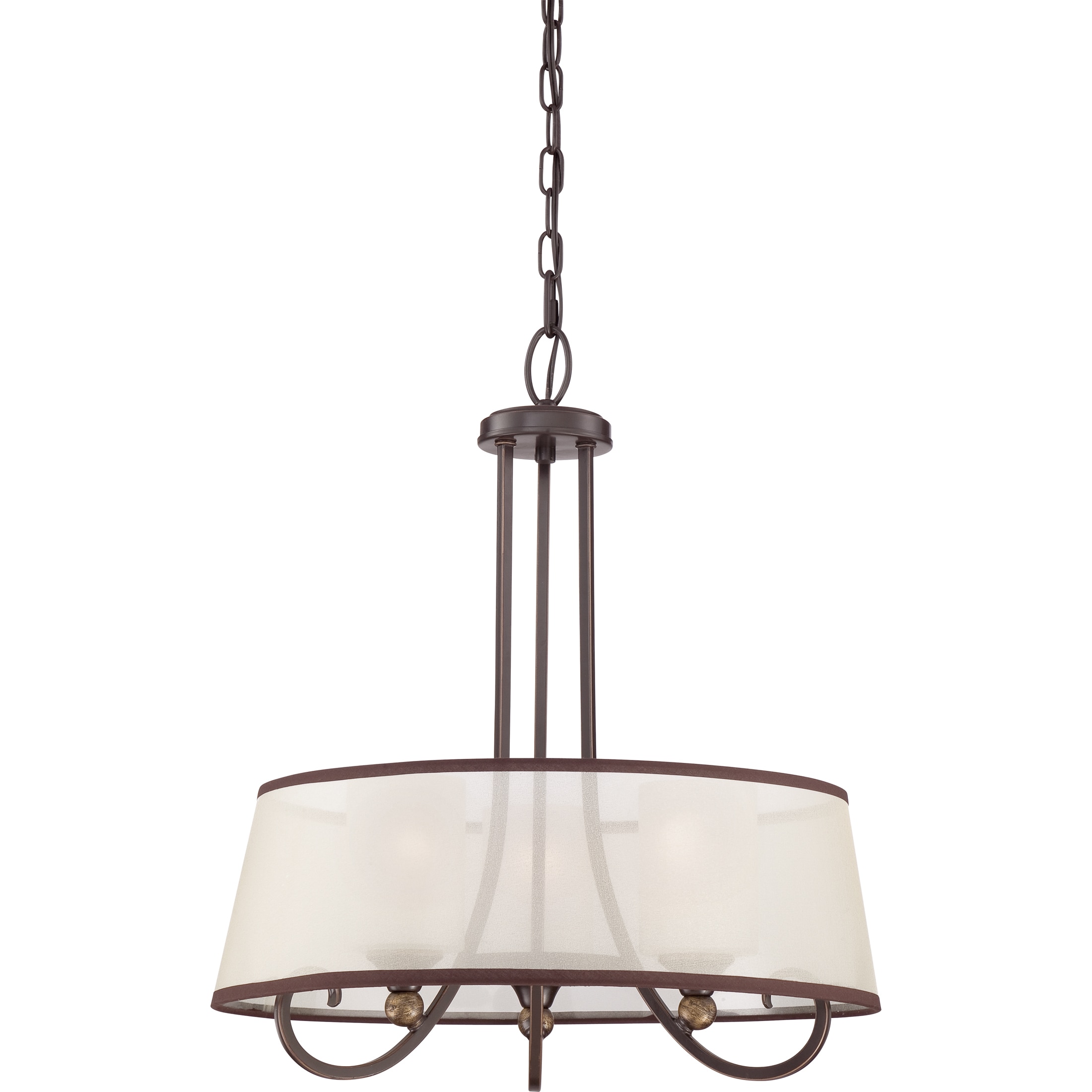 Palmer With Palladian Bronze Finish 3 light Pendant