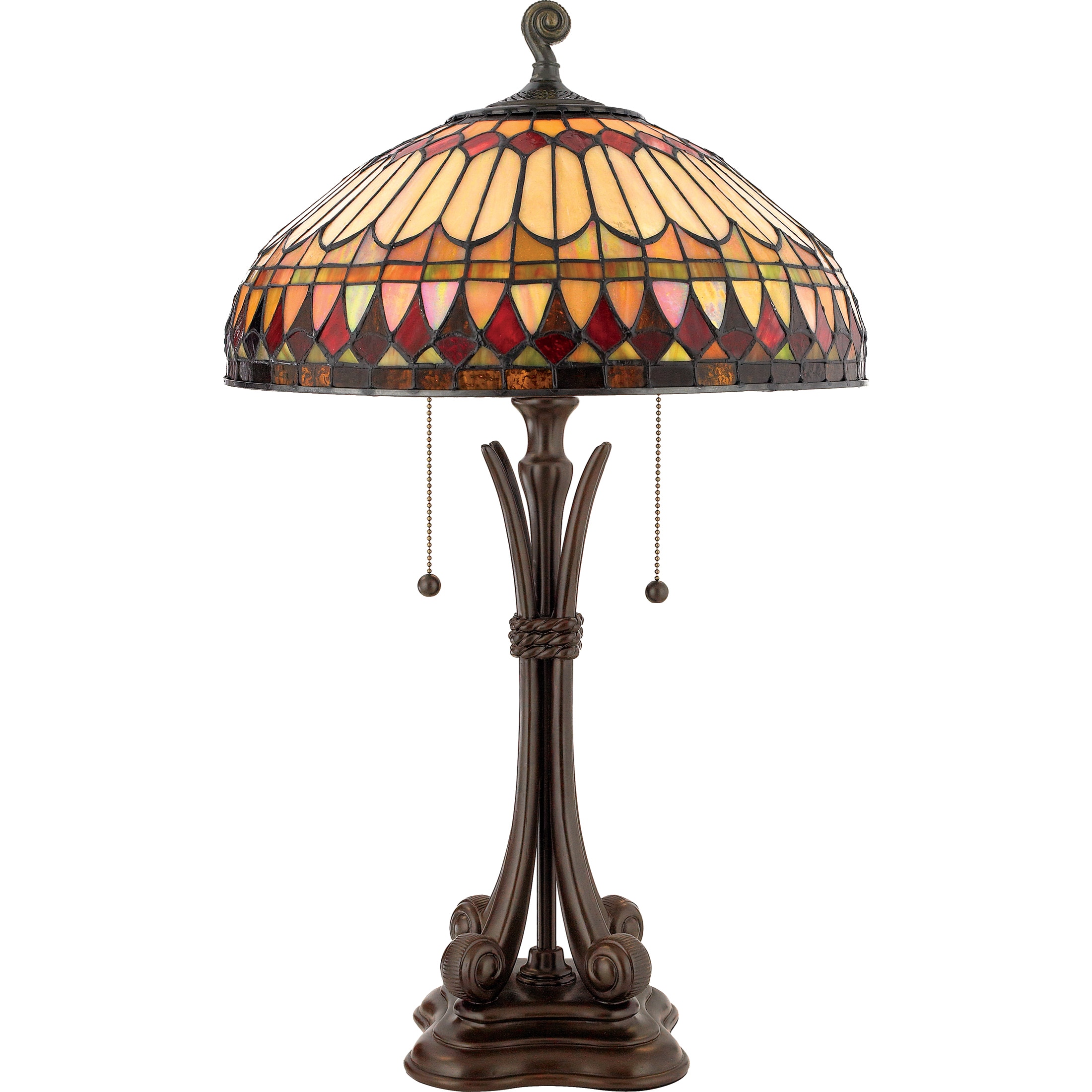 Tiffany West End With Brushed Bullion Finish Table Lamp