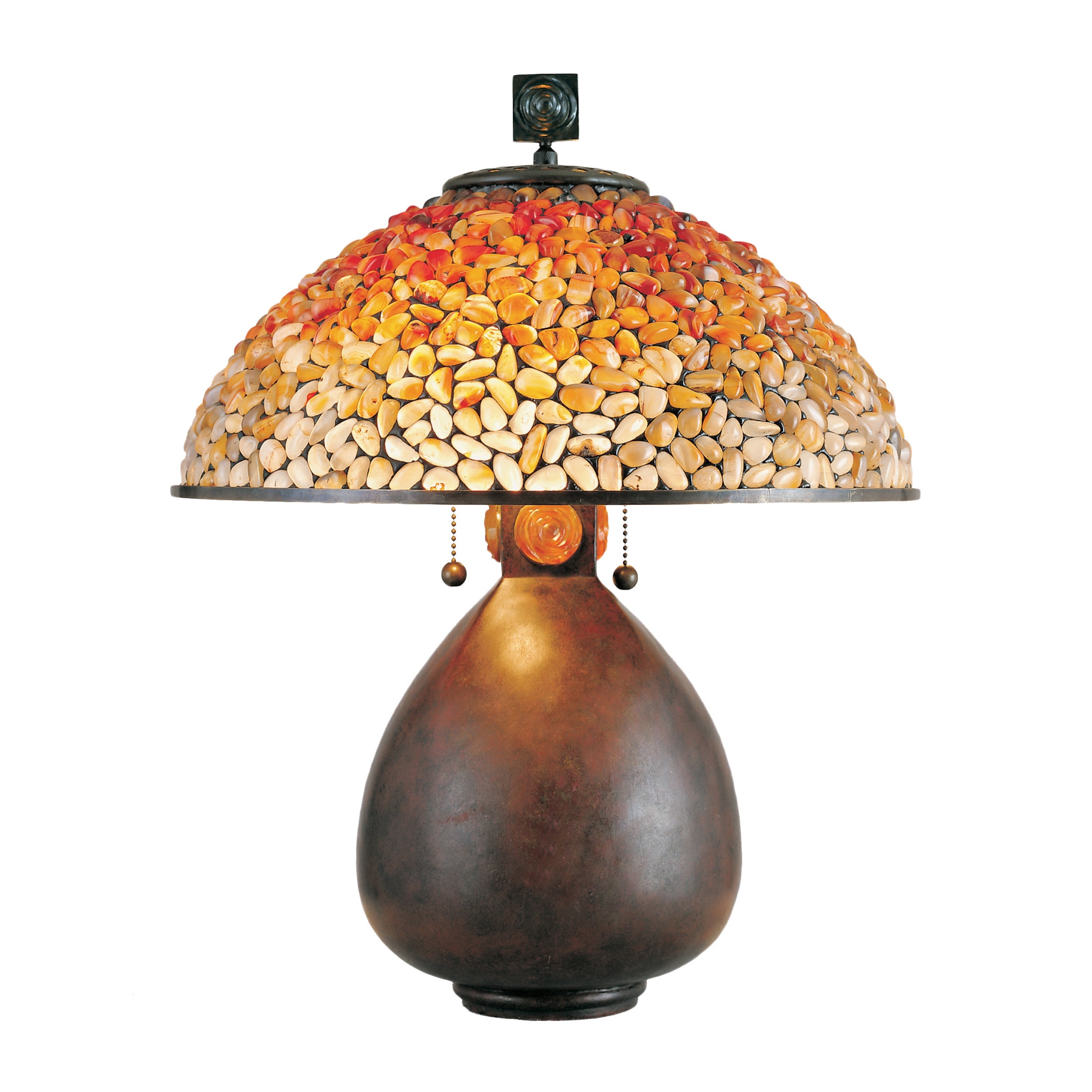 Pomez With Cinnamon Finish Table Lamp