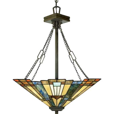Copper Grove Cornelius Valiant Bronze Finish 3-light Pendant