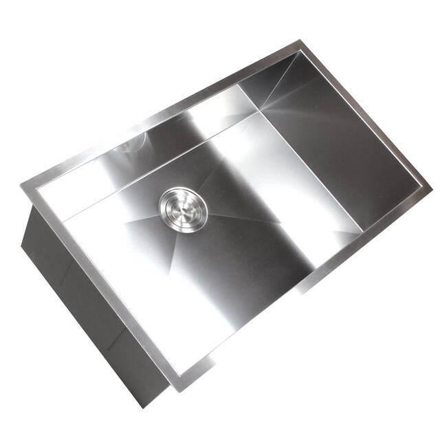 36' Single Bowl 16 Gauge Undermount Zero Radius Kitchen Sink Basket Strainer / Grid Accessories