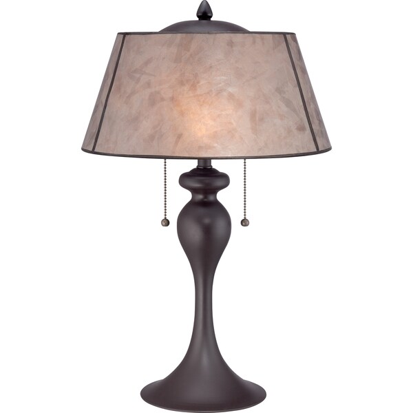 Shop Mica Warwick Western Bronze Finish Table Lamp Free Shipping