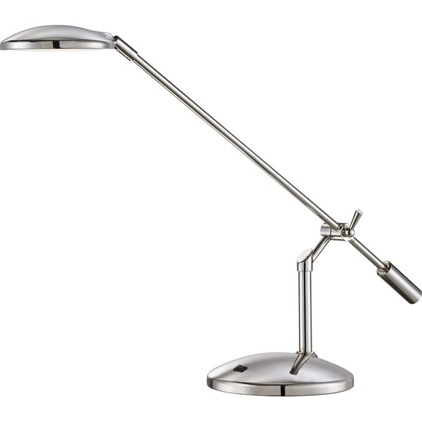 Quoizel Portable Linear Polished Nickel Finish Table Lamp Free