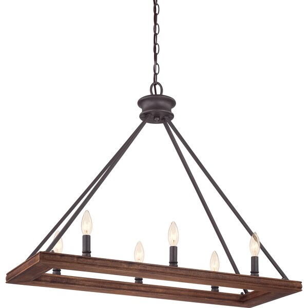 Plantation Darkest Bronze Finish 6light Island Chandelier Overstock