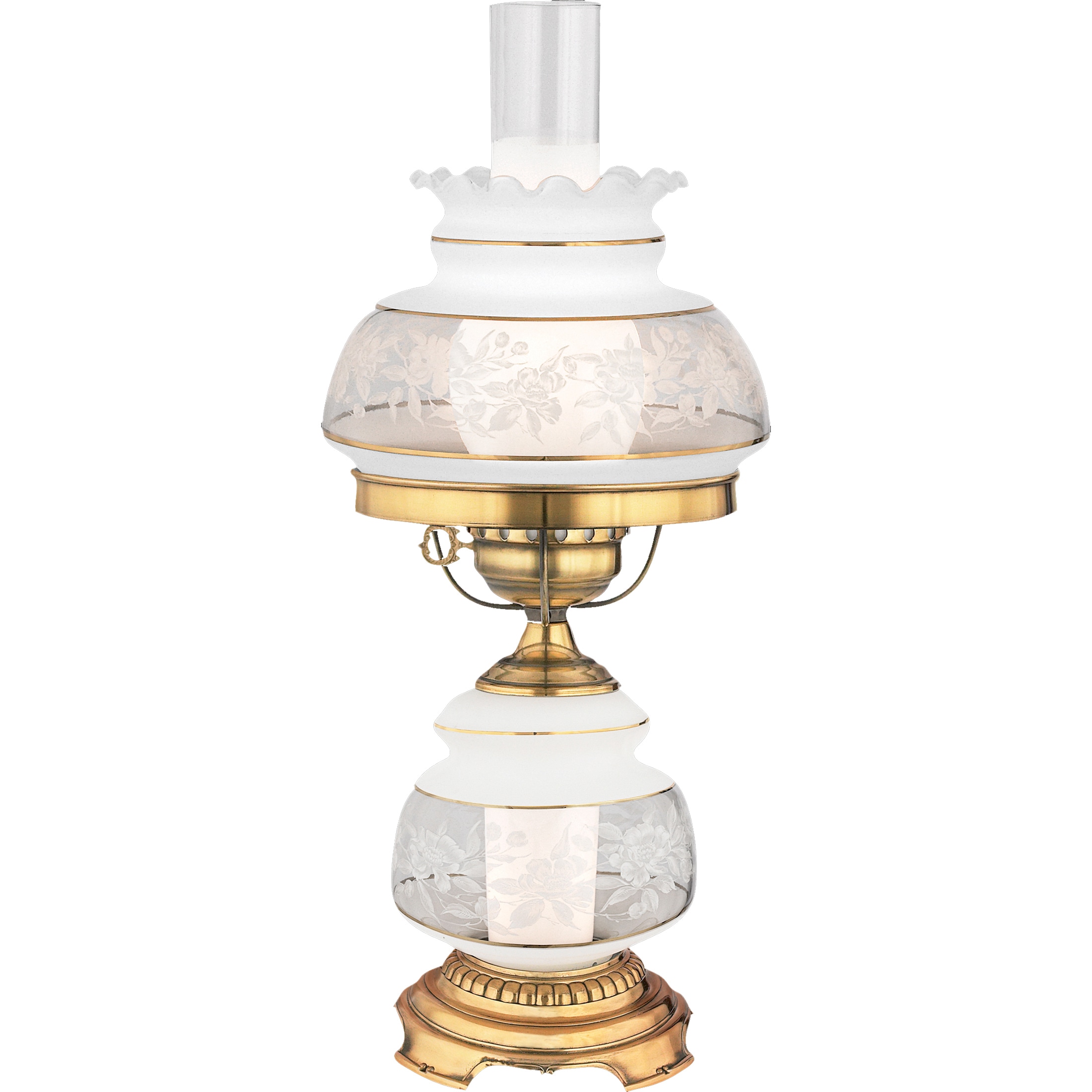 Satin Lace 2 light French Gold Table Lamp