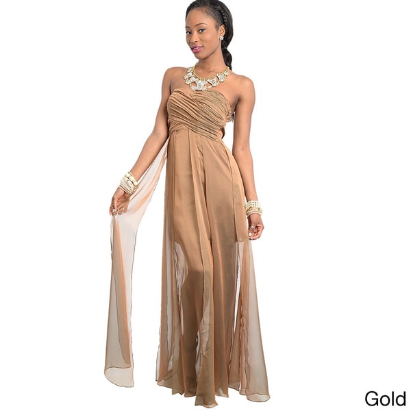 gold grecian dress