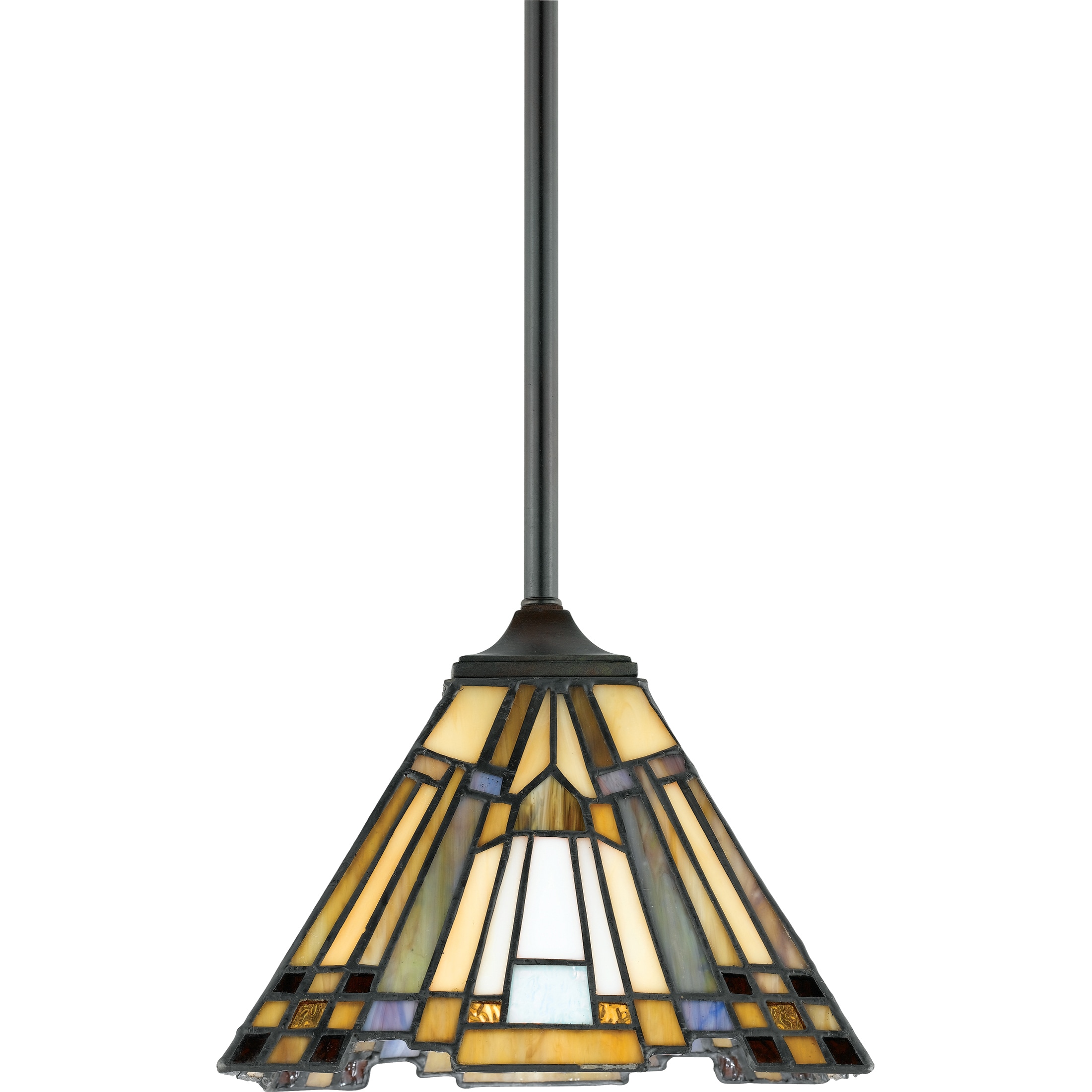 Inglenook Valiant Bronze Finish Rod Hung Mini Pendant