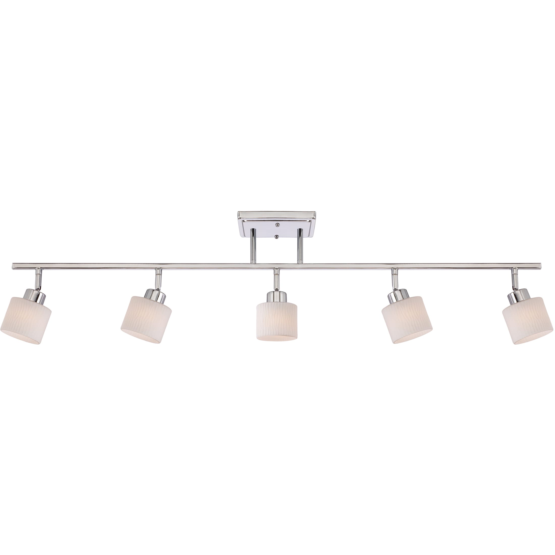 Pacifica Polished Chrome Finish 5 light Fixed Track Light