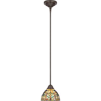 Copper Grove Copeland Vintage Bronze Finish Rod Hung Mini Pendant