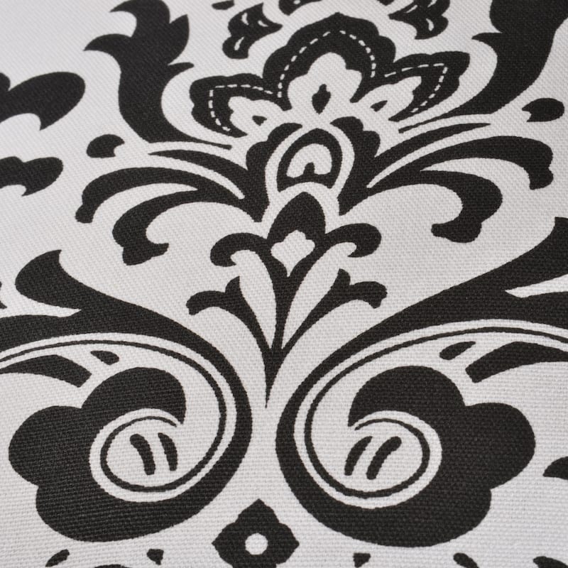 Arbor Black and White Damask Decorative Throw Pillows (Set of 2)