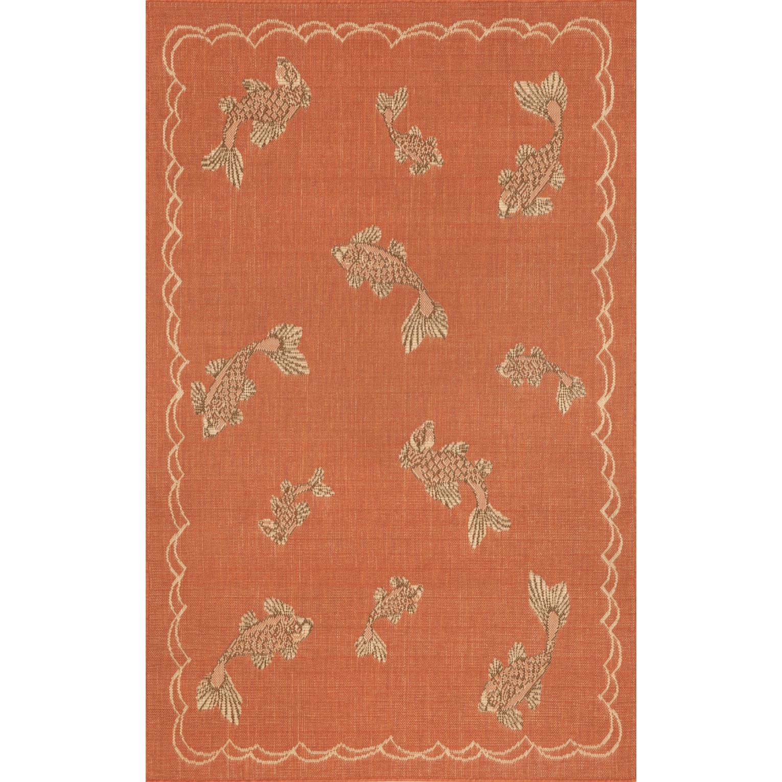 Lucky Fish Outdoor Area Rug (411 X 76)