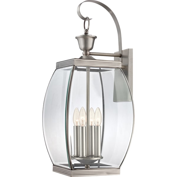 Oasis Extra Large 4 light Pewter Wall Lantern