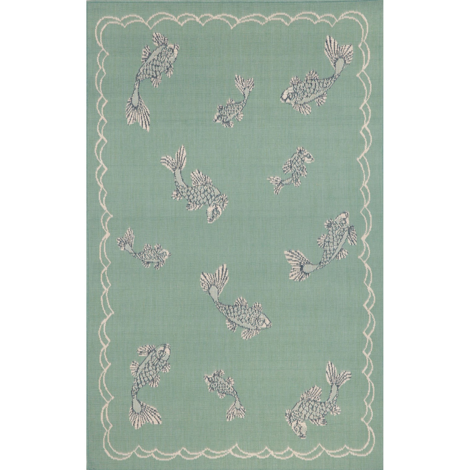 Lucky Fish Outdoor Area Rug (33 X 411)