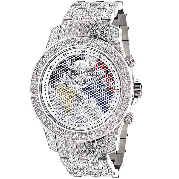 iced out michael kors watch men's