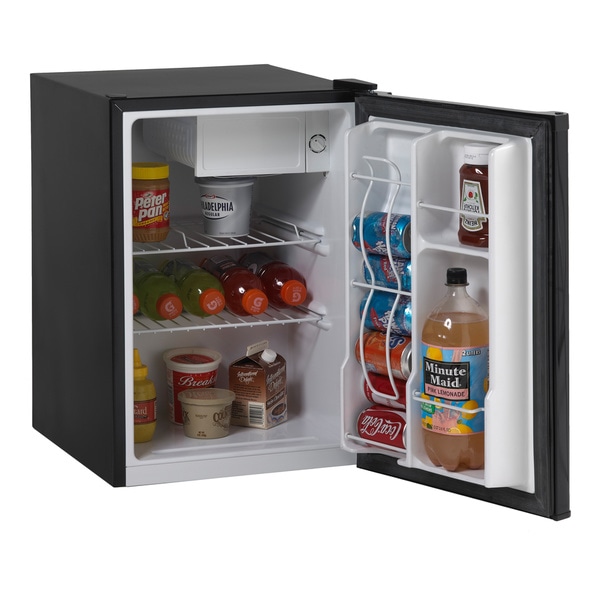 Shop Avanti Black 2 4 Cubic Foot Compact Refrigerator Free Shipping